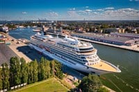 The cruise ship Viking Jupiter at port