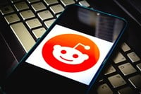 Reddit logo seen displayed on a smartphone screen